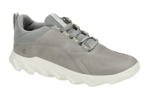 Zapatos de hombre Ecco MX - zapatos bajos deportivos - zapatos con cordones gris ocio NUEVOS - Imagen 1 de 8