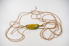 Vintage Hand-Hammered Brass Concho Belt Natural Turquoise Accent Southwest Style