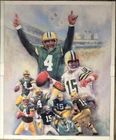 Brett Favre & Bart Starr Packers Poster Artwork by Jiang Zunzhong 18x22 inches