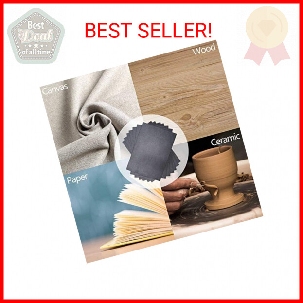100 Sheets A4 Graphite Transfer Paper – Tracing & Carbon Paper For Art, Wood, Glass & DIY Crafts
