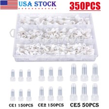 350Pcs 22-10 AWG Crimp Cap Terminal Nylon Copper Core Closed End Wire Connectors