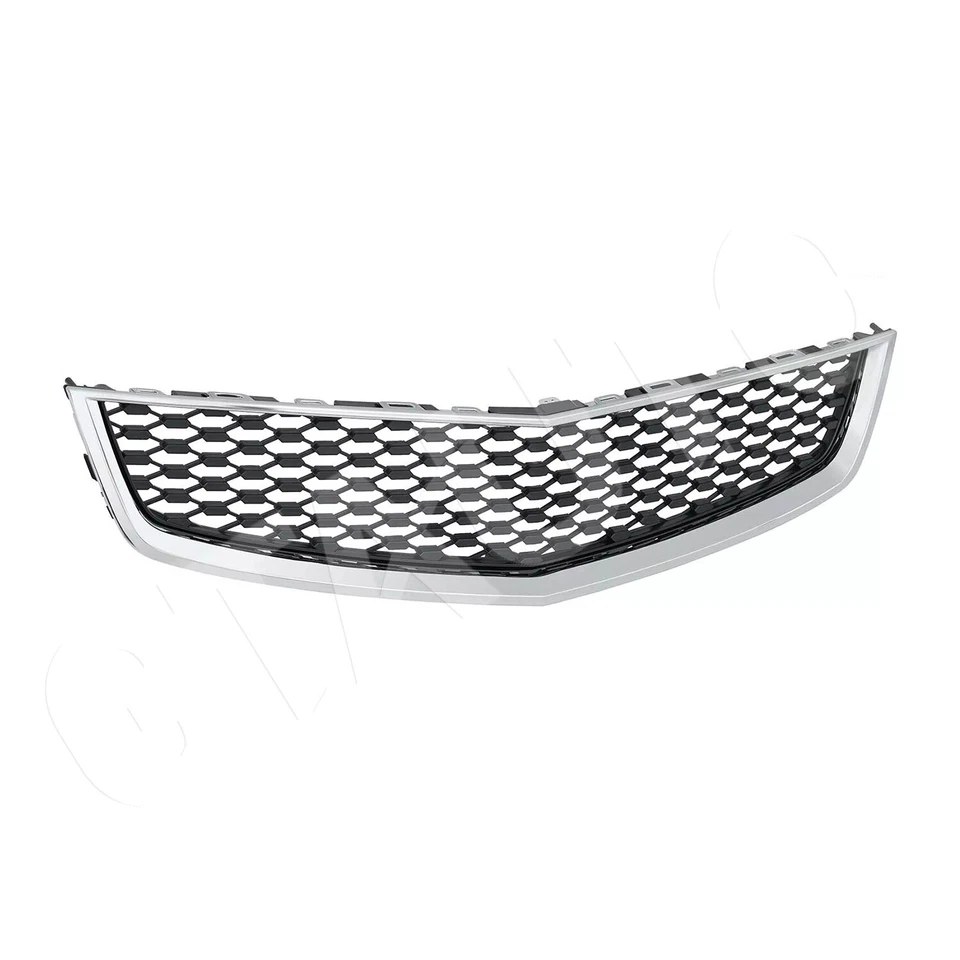 Front Bumper Grille w/Chrome Molding Trim For 2010-2015 Chevrolet Chevy Equinox - Image 2 of 4