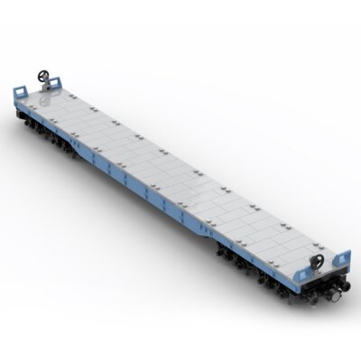ZITIANYOUBUILD Large Flatcar Train 469 teile Konstruktionsspielzeuge Bausets MOC