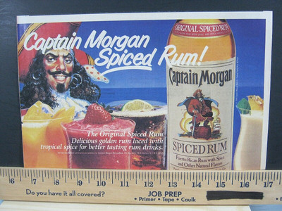 1984 Vintage Print Ad Captain Morgan Spiced Rum Drinks Taste Great Wall ...