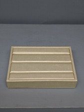 3 Slot Ring Jewelry Display Case Tray NIP 4 3/4 X 3 1/4 X 1 1/4 X 7/8 Inch
