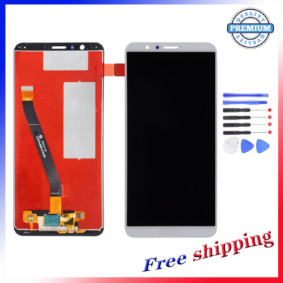 LCD Display Touch Screen Digitizer Assembly For Huawei Honor 7X + Tools (White)
