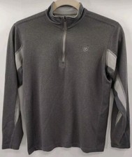 Ariat Tek 1/4 Zip M Gray LS Pullover