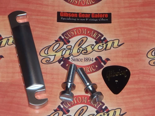 Gibson Les Paul Tailpiece Stop Satin Chrome Guitar Parts ES Explorer SG Custom T