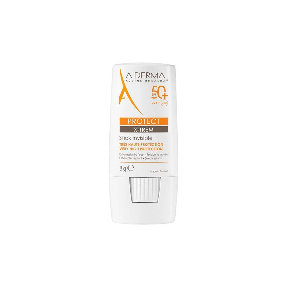 A-Derma Protect - X-Trem Stick Invisibile SPF50+ Protezione Molto Alta, 8g