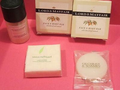 LOT 5 GILCHRIST&SOAMES CONDITIONER SHAMPOO+2 LORD&MAYFAIR+NOURISH SPA LINE SOAP