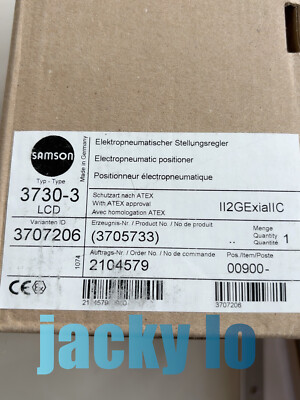 1PCS NEW SAMSON 3730-3 Valve positioner Fast FedEx or DHL