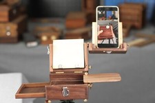 Handmade Wooden Artist's Painting Table Box Easel with Storage Big