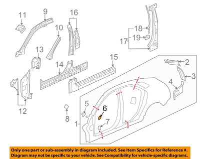 GM OEM 10-14 CTS Pillars, Rocker Floor Uniside-Fender Mtg Bkt 25925442