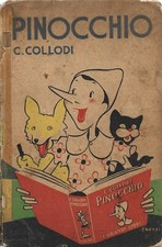 Collodi - Pinocchio - Salani 1942 Illustra Fiorenzo Faorzi 