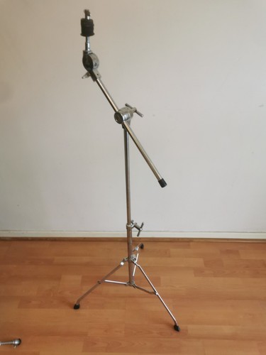 Vintage Pearl Single Braced Straight Cymbal Boom Stand Made in Japan 1970's - Photo 21/24