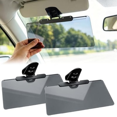 2 Pack Car Sun Visor Extender UV400 Anti-Glare Polarized
