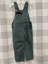 Zara Kids Olive Green Denim Overalls Size 2-3 Years