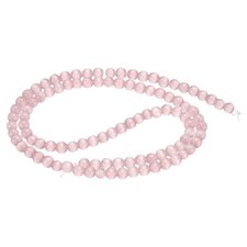 98pcs Light Purple Cat's Eye Stone Beads 4mm Round Crystal Loose Bead