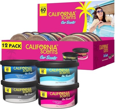 12 x California Scents Autodüfte verschiedene Auto Home Office Lufterfrischer