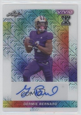 2024 Leaf Vivid White Mojo 3/6 Germie Bernard #BA-GB1 Auto 13u1