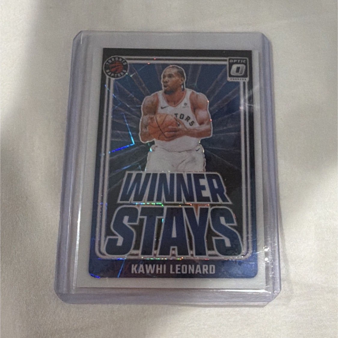 2018-19 Panini Donruss Optic Kawhi Leonard Raptors Winner Stays N8 07/59