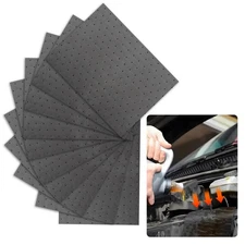 10PCS Oil Absorbent Pads 13 * 10.1",Powerful Polypropylene Oil Spill Mat