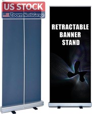 US Stock Heavy Duty 33.5x80in Retractable Banner Stand Roll Up Display
