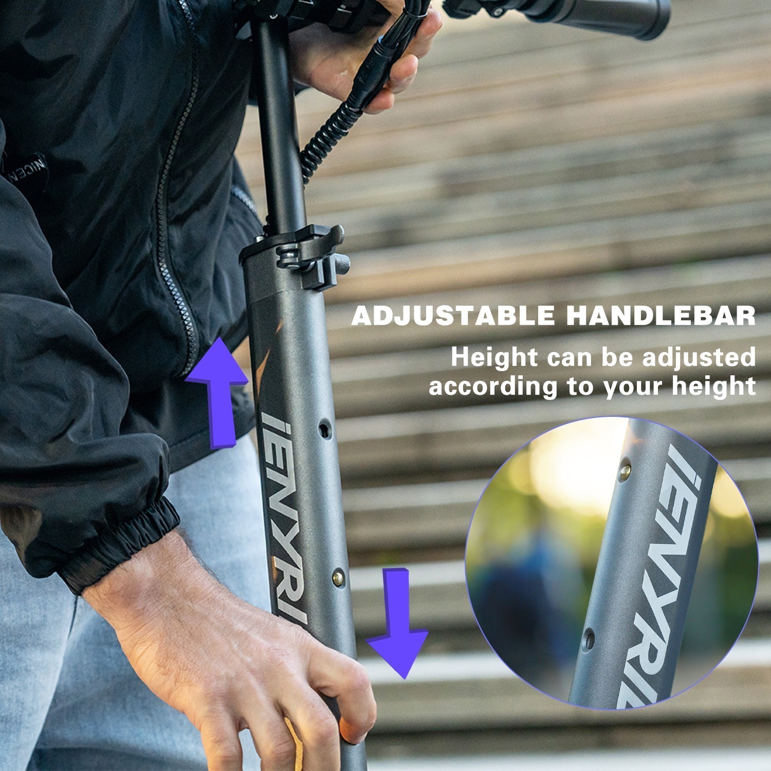 IENYRID S1 Electric Scooter 800W Motor 48V 15Ah  10" Folding Off-road EScooter