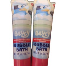 2 NEW Bluey Wackaboo Watermelon Scented Bubble Bath For Kid's 3fl Oz