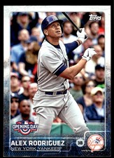 Alex Rodriguez 2015 Topps Opening Day #48 New York Yankees FREE SHIPPING