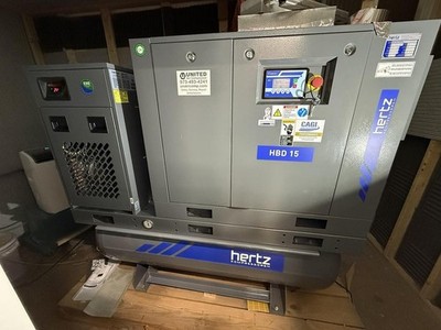 2021 20HP HERTZ HBD 15 Kompressoren (compressor) & Hertz HRD-US 80 drier unit