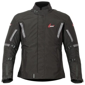 Weise Ozark Textile Waterproof Thermal Motorcycle Motorbike Jacket - Black
