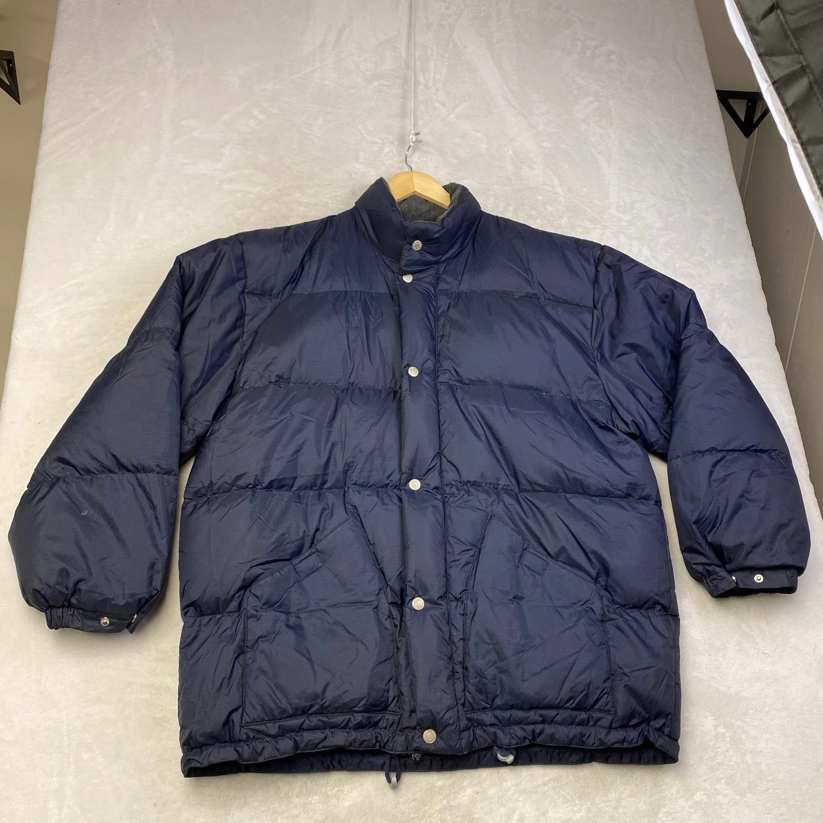Abercrombie & Fitch Puffer Down Jacket Durable Warmth Full Zip Mens
