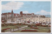 Marine Gardens Beach England Artistic Vintage Postcard Margate