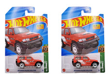 2023 Hot Wheels Mitsubishi Pajero Evolution #175 Red - Set of 2