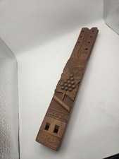 Wooden Handmade Carved Double Barrel FLUTE Flute Woodwind Instrument