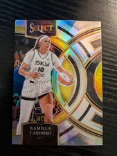 2024 Panini Select WNBA Kamilla Cardoso Rookie Premier Silver Prizm #195  Sky