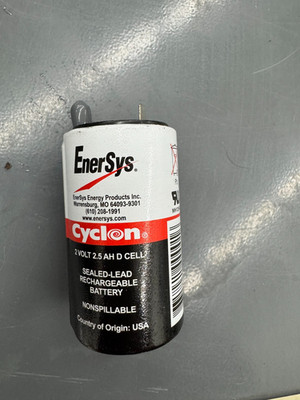 0810-0004 Hawker Cyclon 2 Volt 2.5 Ah D Sealed Lead Acid Battery FREE SHIPPING