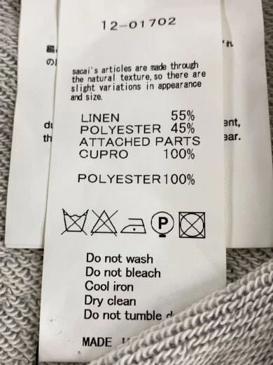 abito sacai manica 3 4 1 lino GRIGIO 12 01702