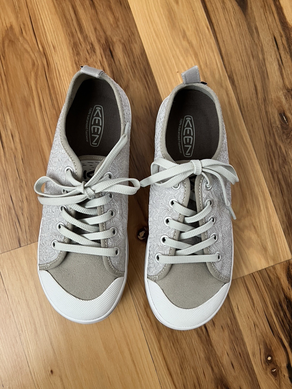 Sneakers all'uncinetto KEEN Elsa II argento betulla mensa donna taglia US 6 5M nuove