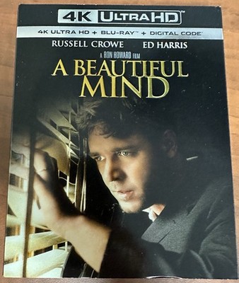 A Beautiful Mind [4K UHD + Blu-ray + Digital] Has Slipcover, New/Sealed