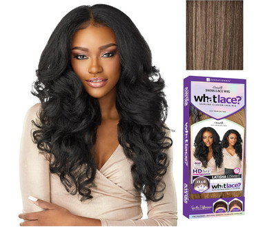 Sensationnel What Lace 13X6 Wigs Hand Tied Glueless Synthetic (FLAMBOYAGEMOCHA)