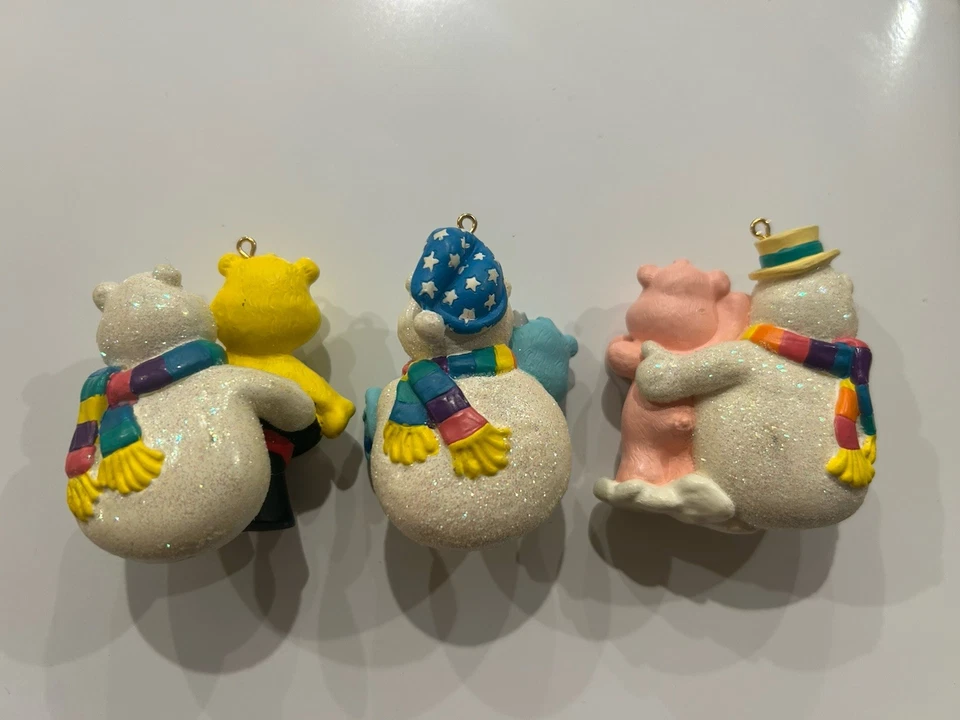 Care Bears Ornament Glass Vintage Snow Bears 2005 American Greetings Lot -9- - Image 3 of 4