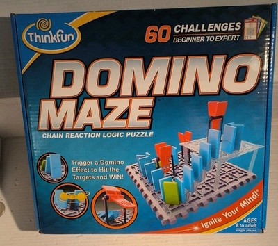 Domino Maze INCOMPLETE Thinkfun 2019 Logic Strategy Puzzle Challenges Free  READ