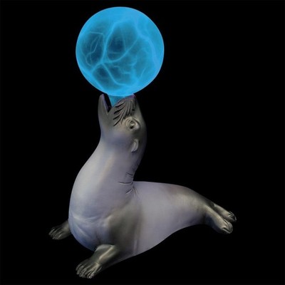 Plasma Ball Lamp Touch Sensitive Seal Statue