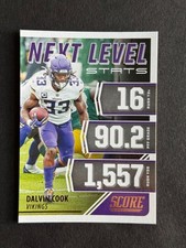2021 Panini Score Football Next Level Stats Dalvin Cook #NL16 Minnesota Vikings