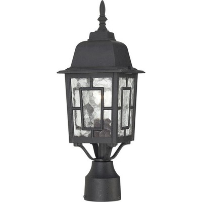 Nuvo Lighting 60/4929 Banyan 1 Light 17 inch Textured Black Outdoor Post Light