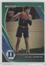2021-22 Panini Prizm Draft Picks Green Prizm Jalen Johnson #10 Rookie RC 0p73
