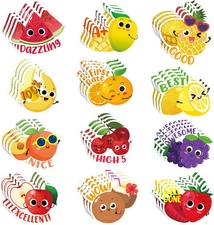 300 Pcs Scratch and Sniff Sticker for Kids Smelly Scented Motivational Reward St