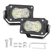 3 Inch LED Pod Lights 40W 4,000LM Flood Beam Off Road Work Lights White - Flood